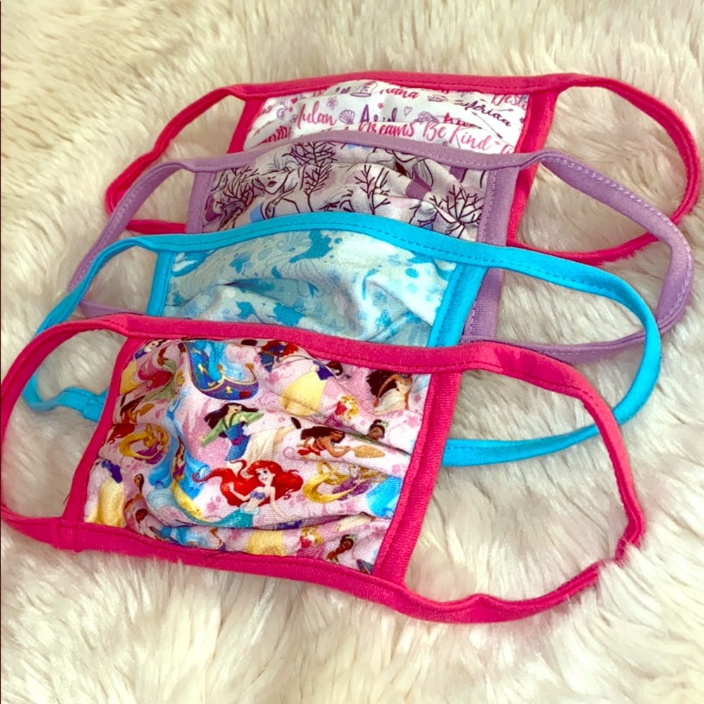 Disney Princess👑 Cloth Face Masks 4-Pack✨